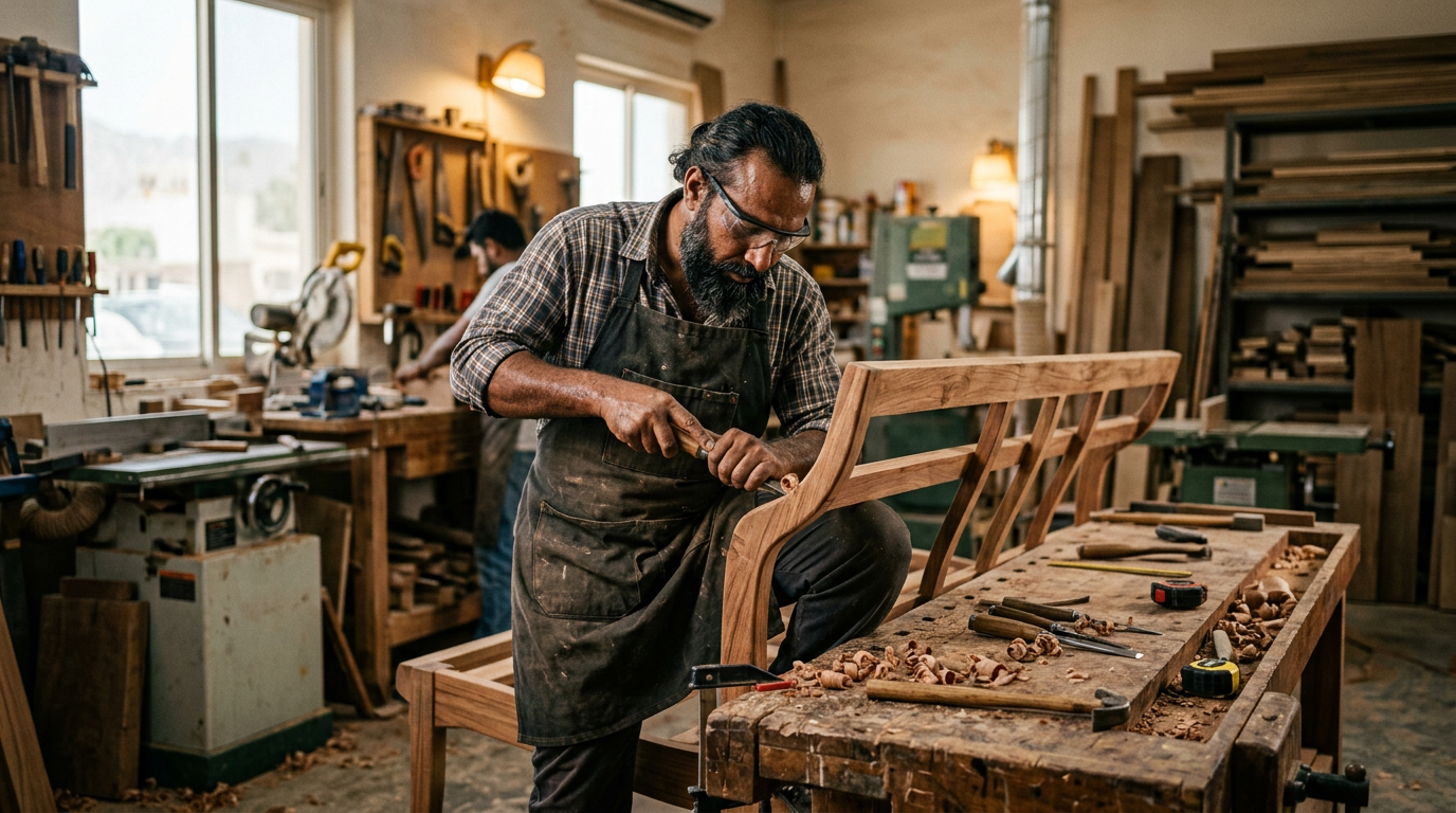 Assistant Carpenter – A furniture and carpet manufacturer in Oman Oman