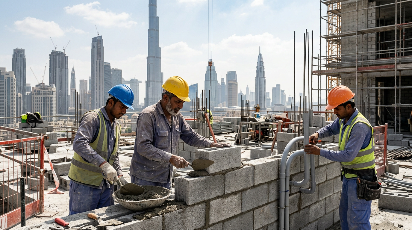 Block / Plaster Mason – A contracting company in Dubai UAE