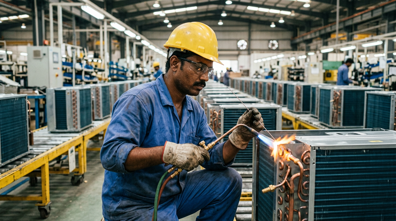 Fin Press Machine Operator – A split & window AC manufacturer in Saudi Arabia Saudi Arabia
