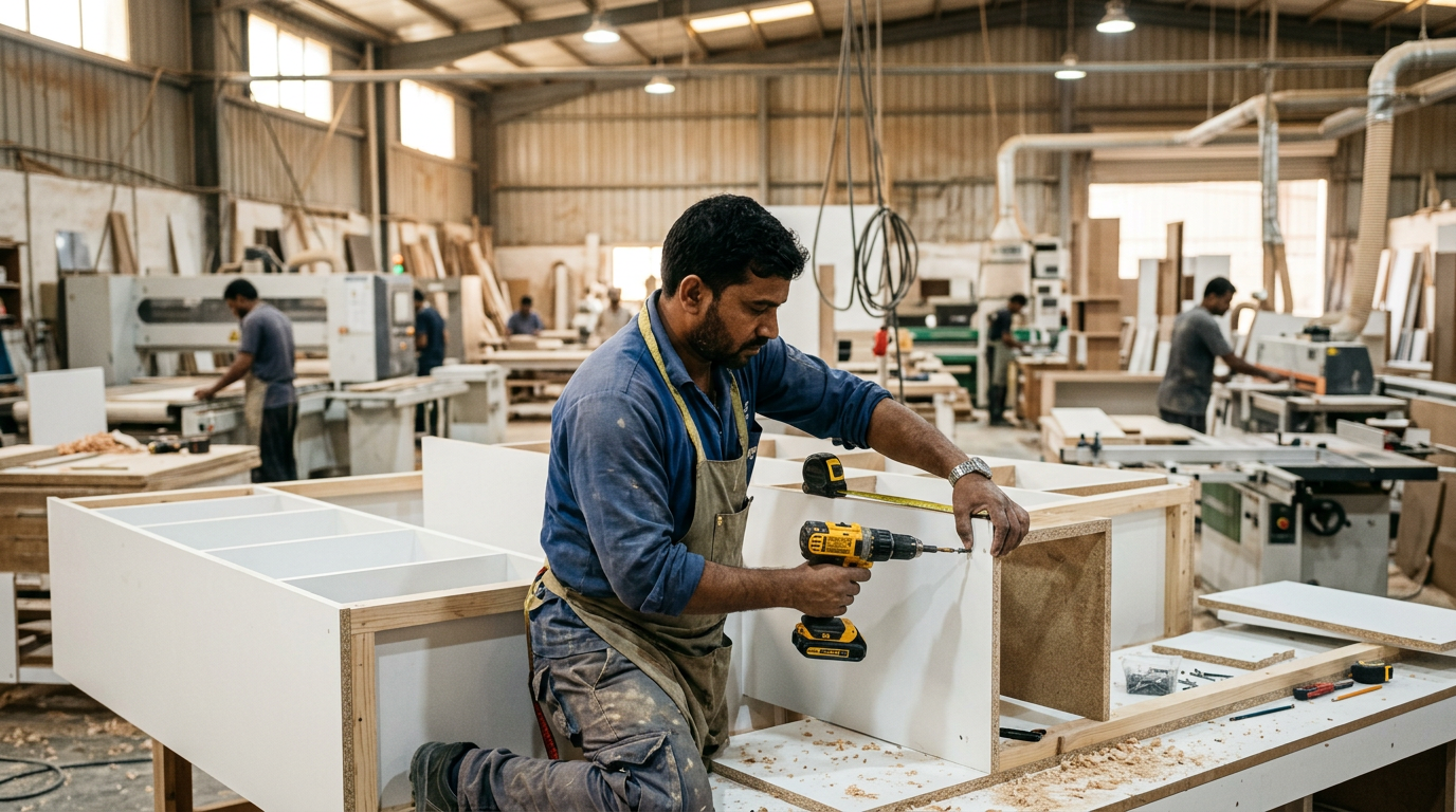 Wardrobe Carpenter – Abdulaziz Fadl Al-Nubi Factory for Custom Wardrobes Saudi Arabia