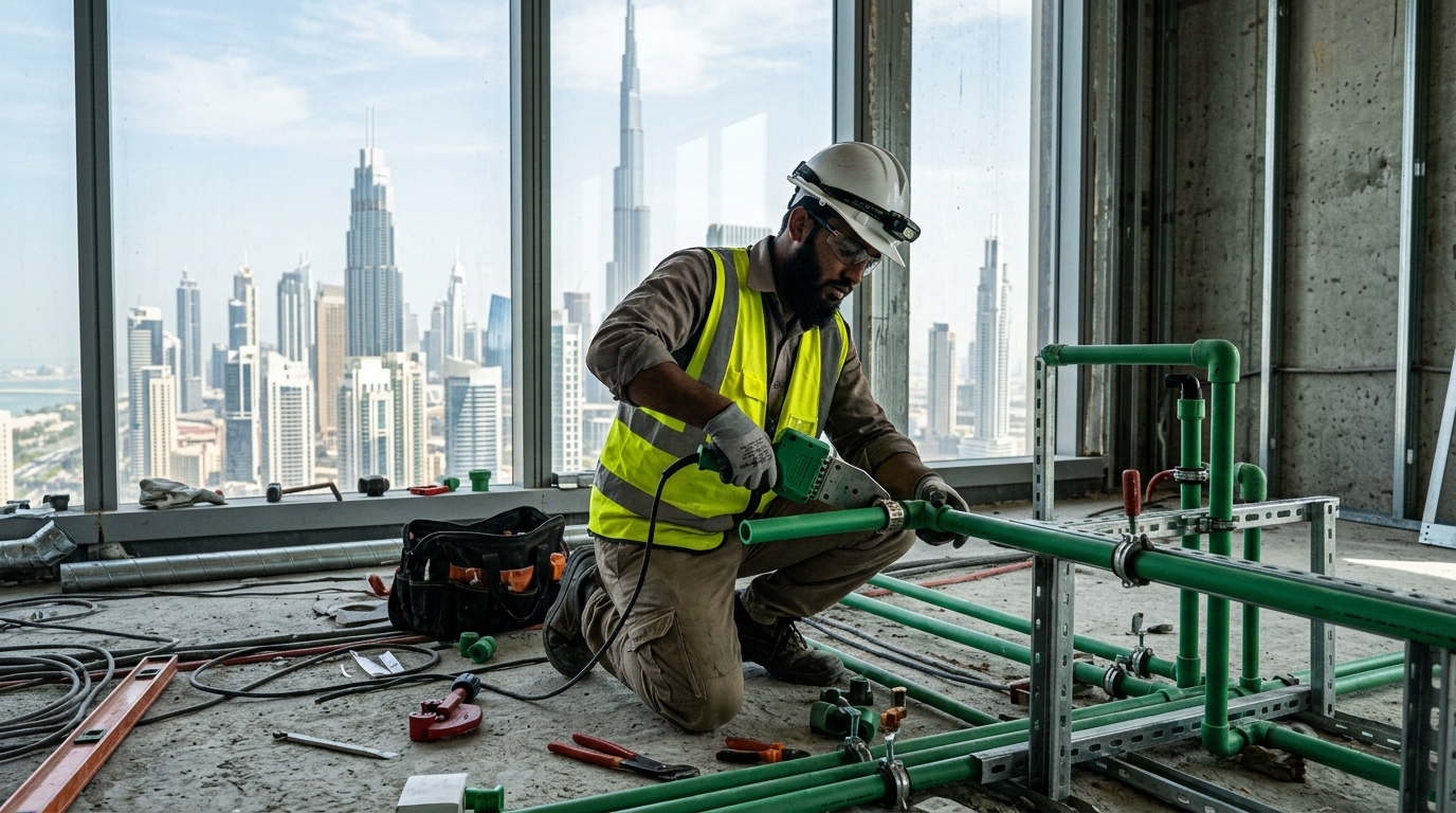 سيرة ذاتية للسبّاك في الخليج 2026: أنابيب PPR وUPVC والرواتب